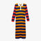 Women’s Fitted Striped Ribbed Mid-Length Polo Dress lacoste women s fitted striped ribbed mid length polo dress
