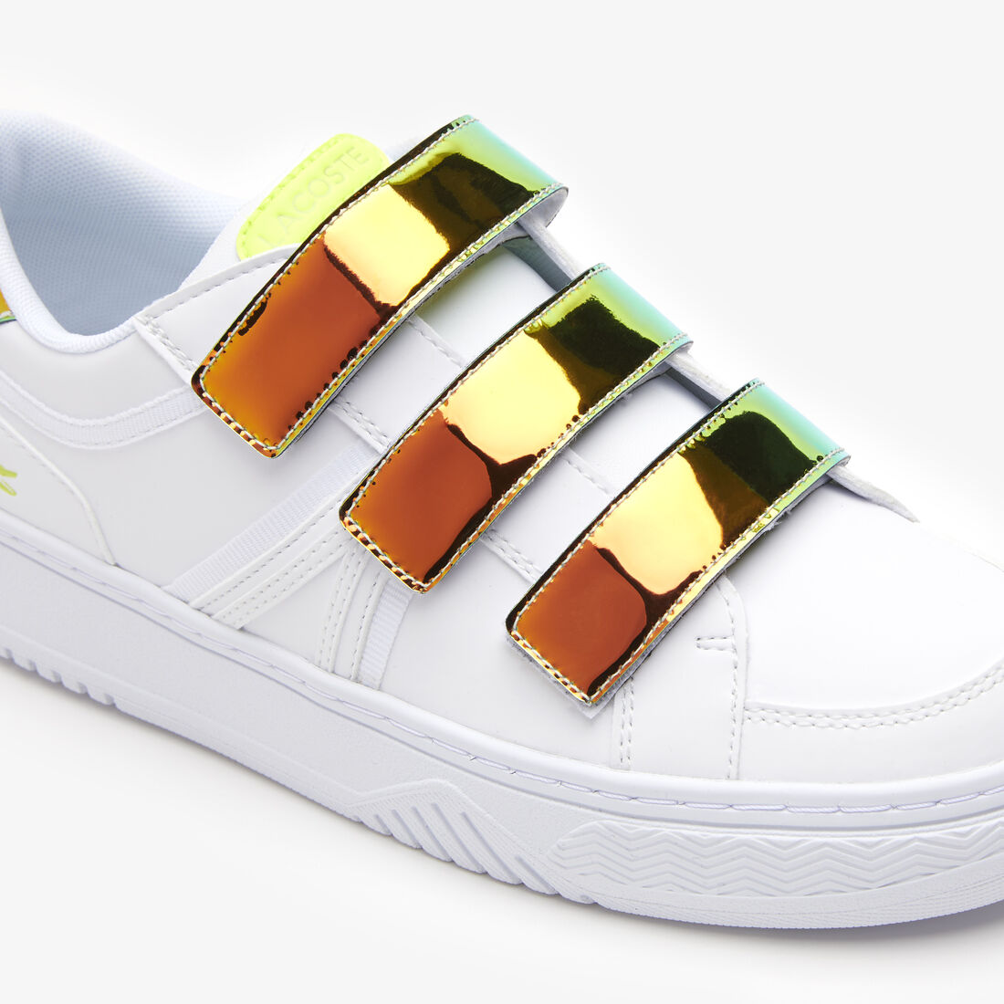 سنيكرز لاكوست L001 من خامات صناعية مقسم بألوان للرضع سنيكرز لاكوست L001 من خامات صناعية مقسم بألوان للرضع