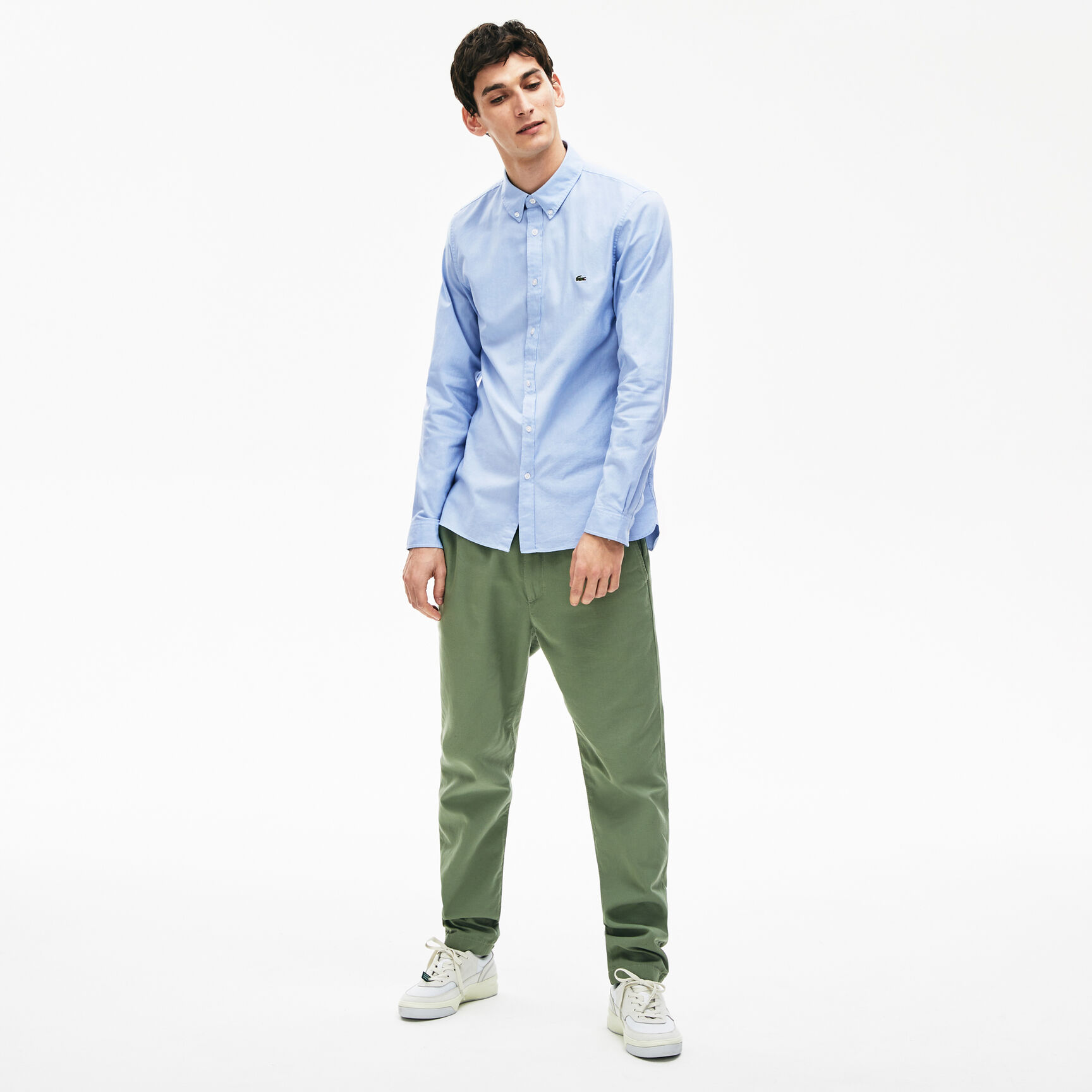 Men's Slim Fit Stretch Oxford Cotton Shirt