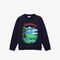lacoste boys  chantaco print fleece sweatshirt