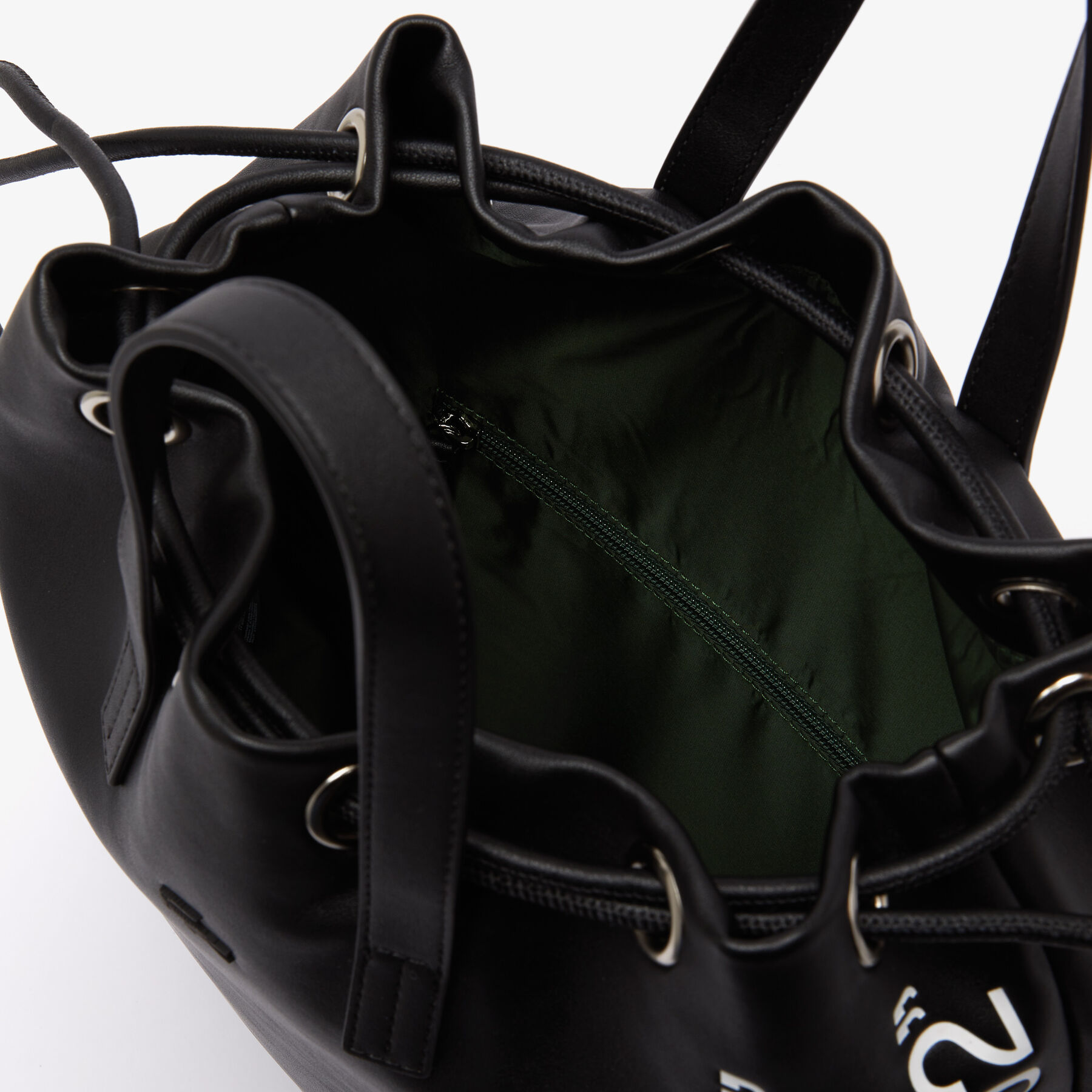 unisex lacoste contrast geographical coordinate flat backpack