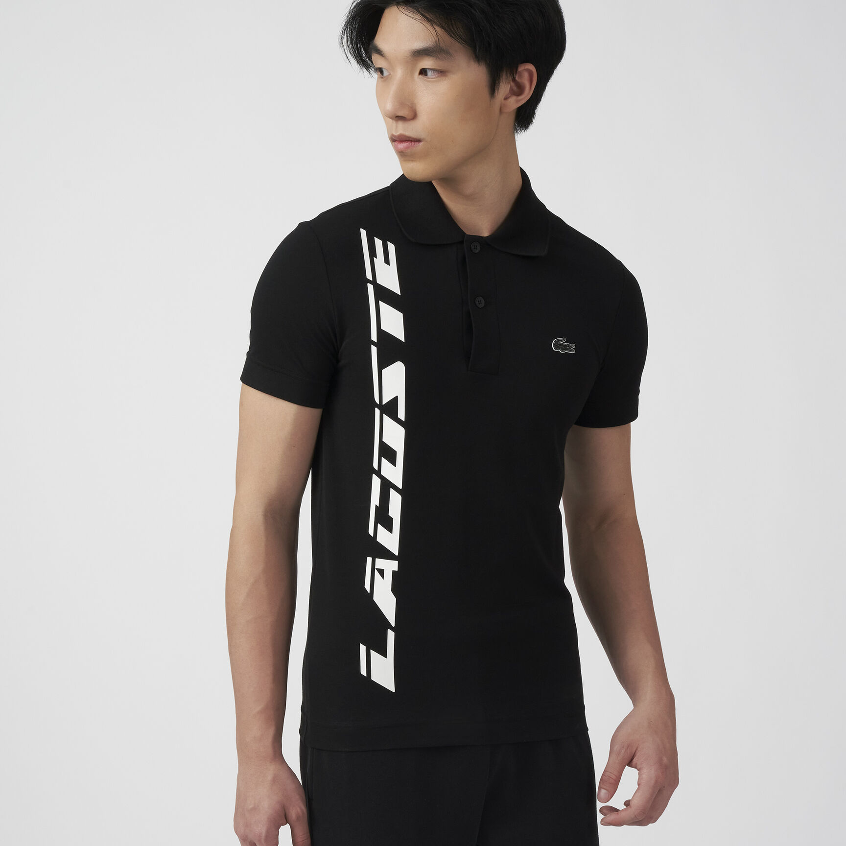 Men's Lacoste Regular Fit Branded Piqué Polo Shirt Men's Lacoste Regular Fit Branded Piqué Polo Shirt