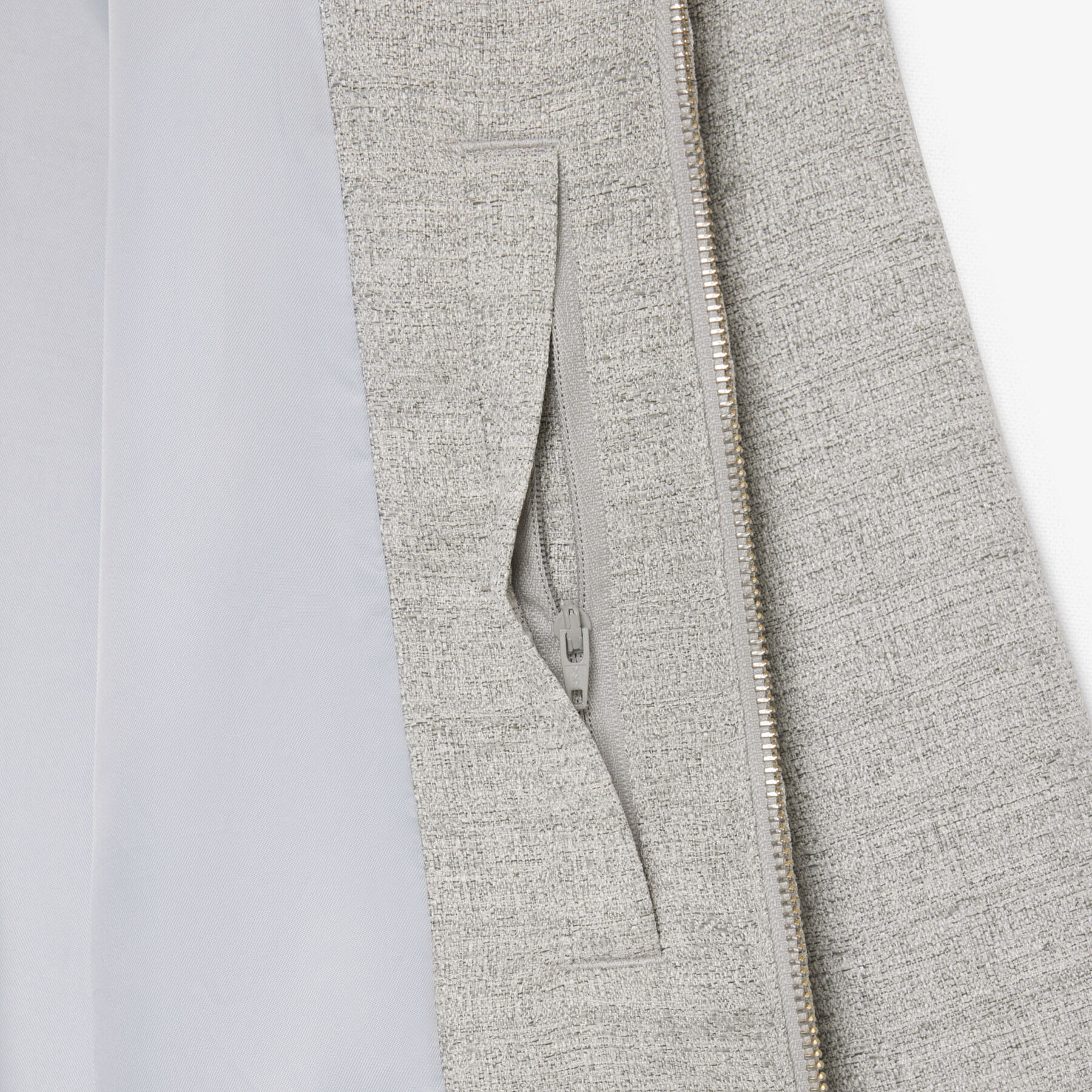 lacoste short textured jacket