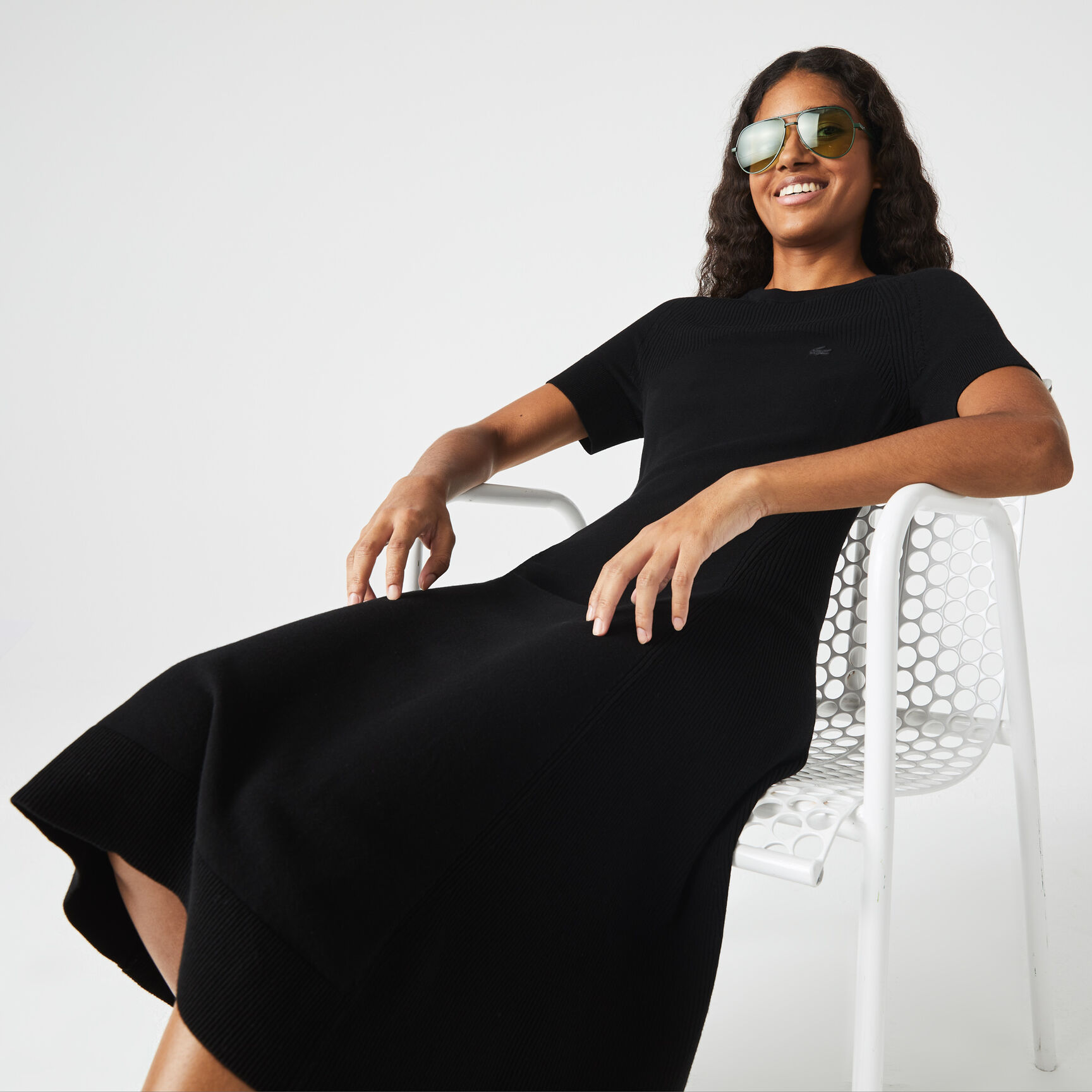 Women's Lacoste Knit Details Dress Women's Lacoste Knit Details Dress