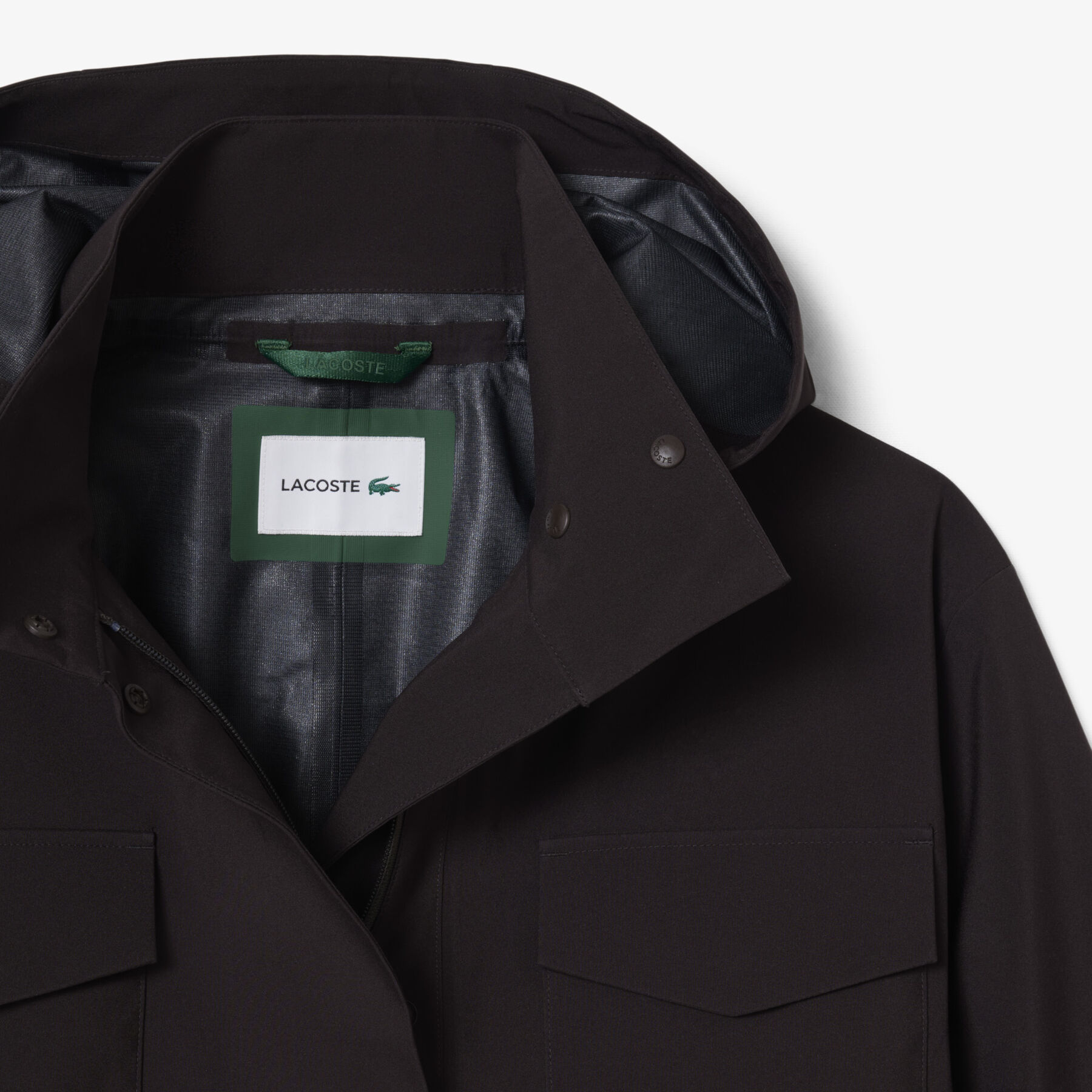 Oversized Mid Length Waterproof Parka lacoste oversized mid length waterproof parka