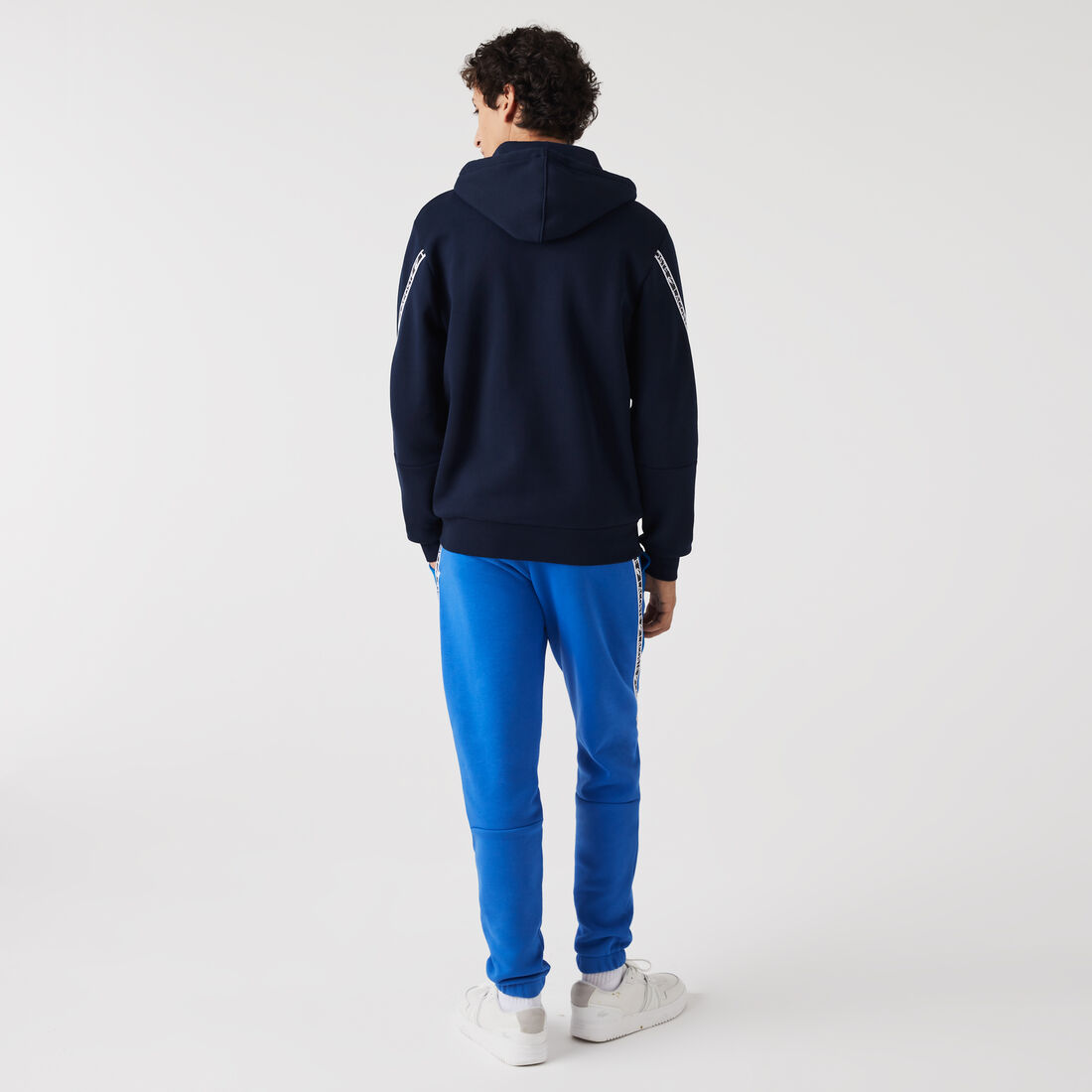 Men's Lacoste Printed Bands Hooded Zip Sweatshirt Men's Lacoste Printed Bands Hooded Zip Sweatshirt