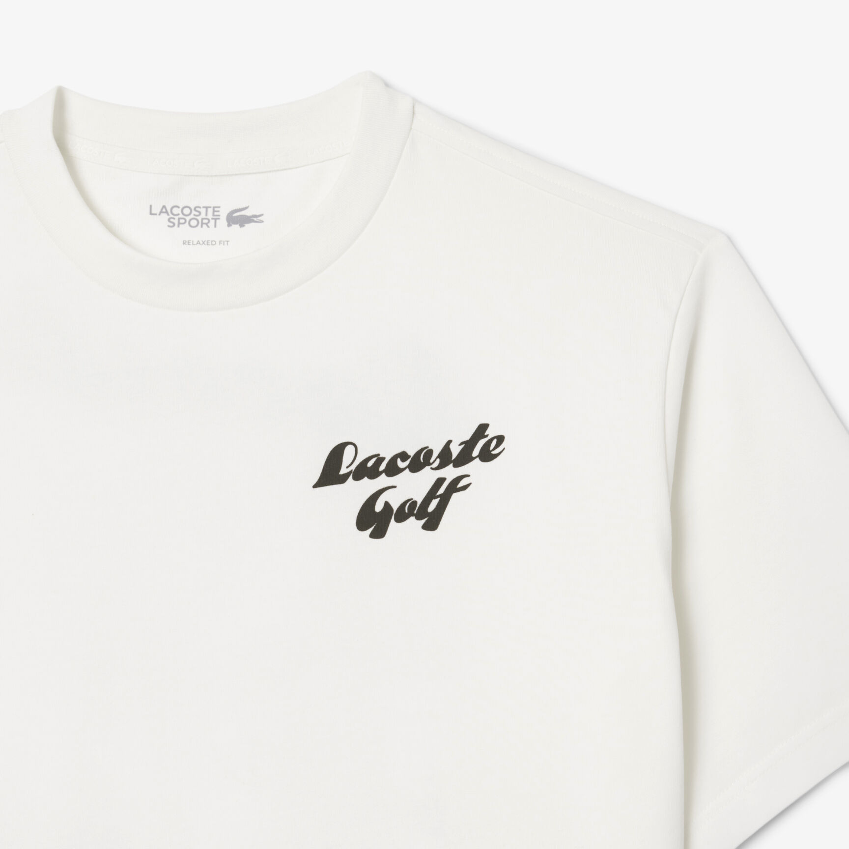 تي شيرت جولف مطبوع بقصّة مريحة