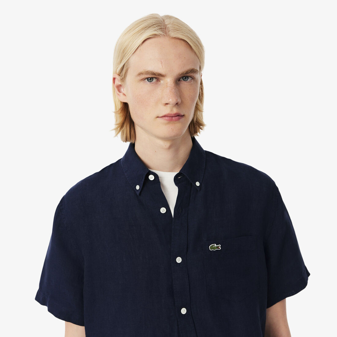 Short Sleeved Linen Shirt Short Sleeved Linen Shirt