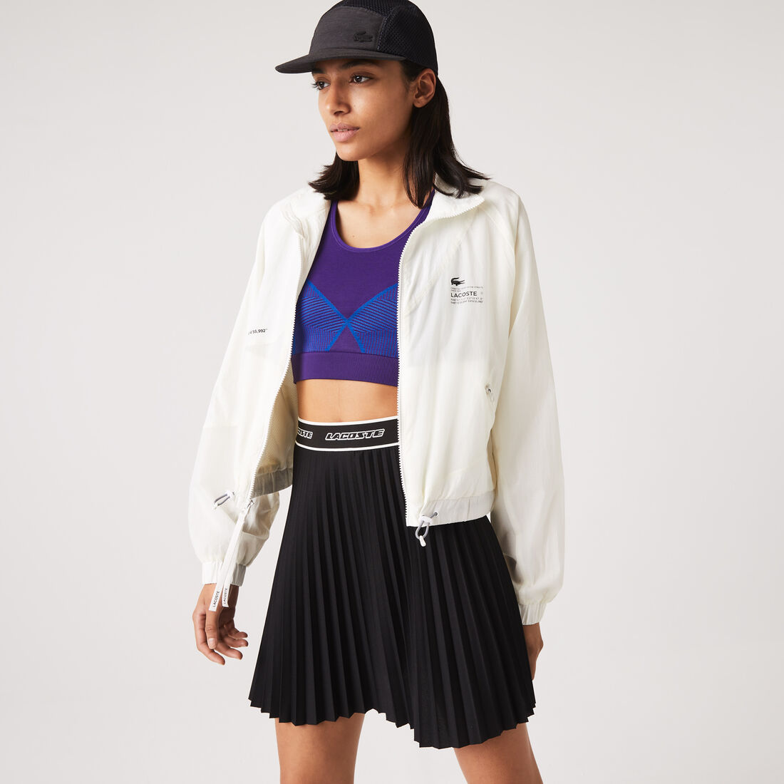 Women's Lacoste Mesh Lined Nylon Jacket Women's Lacoste Mesh Lined Nylon Jacket