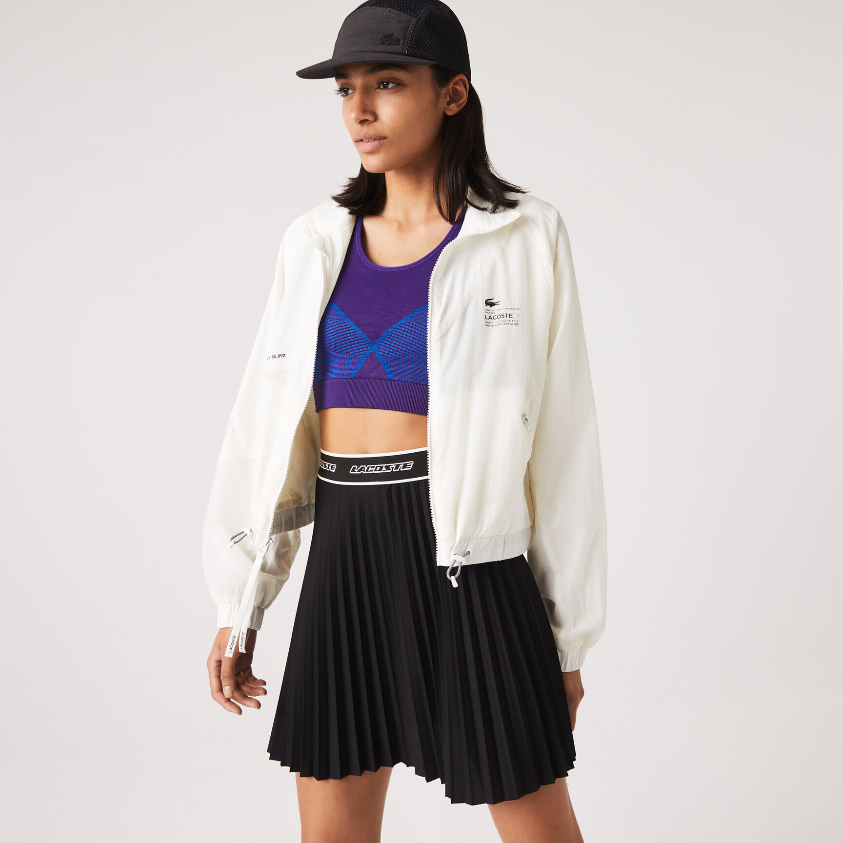 Women's Lacoste Mesh Lined Nylon Jacket Women's Lacoste Mesh Lined Nylon Jacket