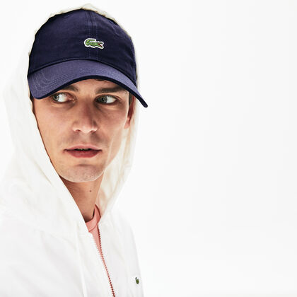 Men's Contrast Strap And Crocodile Cotton Cap