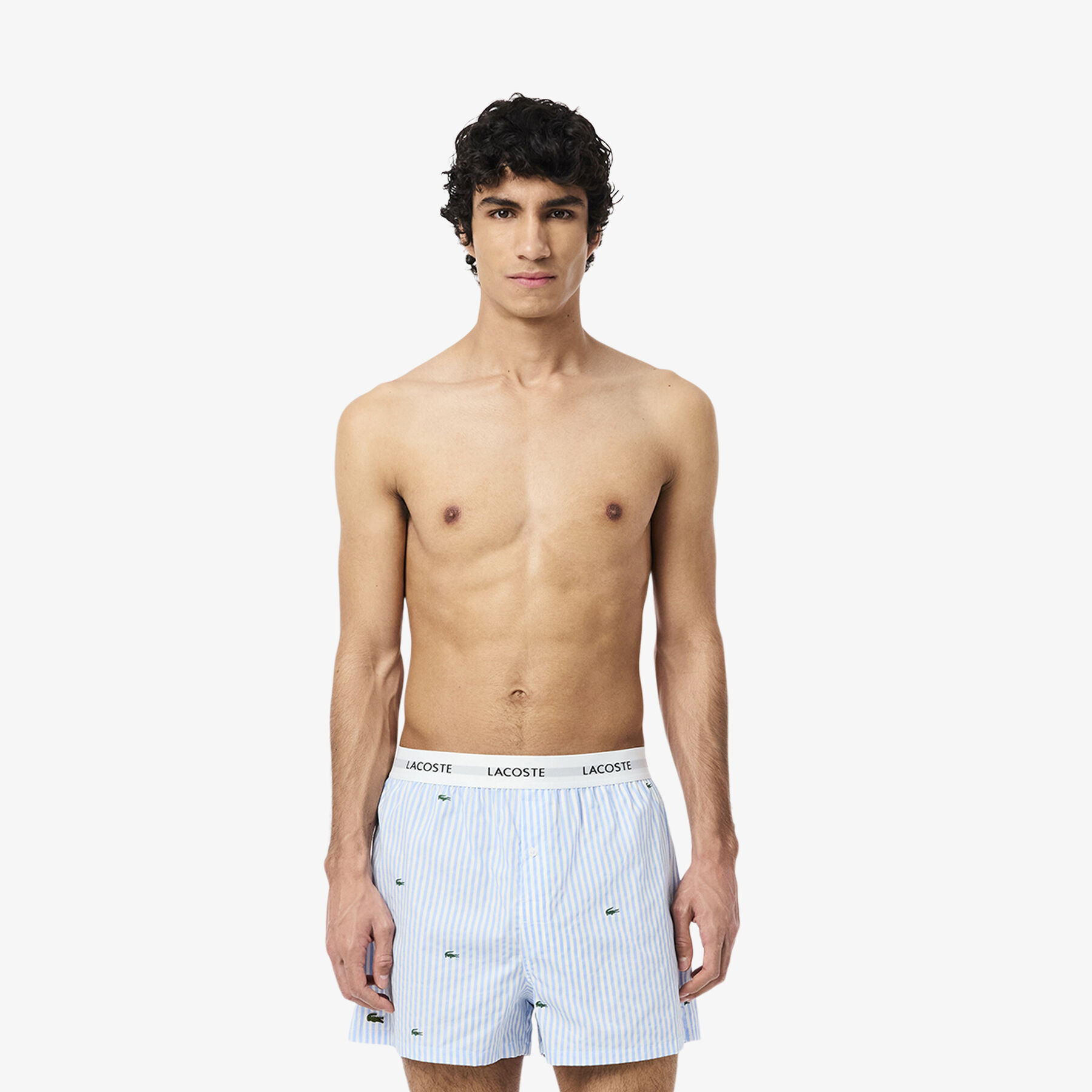 3-Pack Cotton Weave Boxers lacoste 3 pack cotton weave boxers