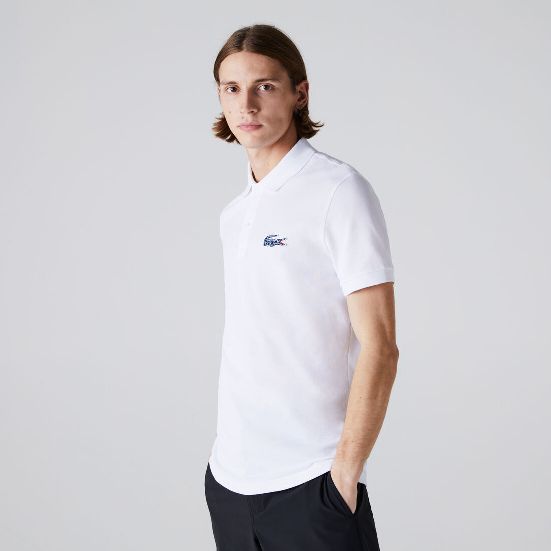 Men’s Lacoste x National Geographic Organic Cotton Piqué Polo Shirt