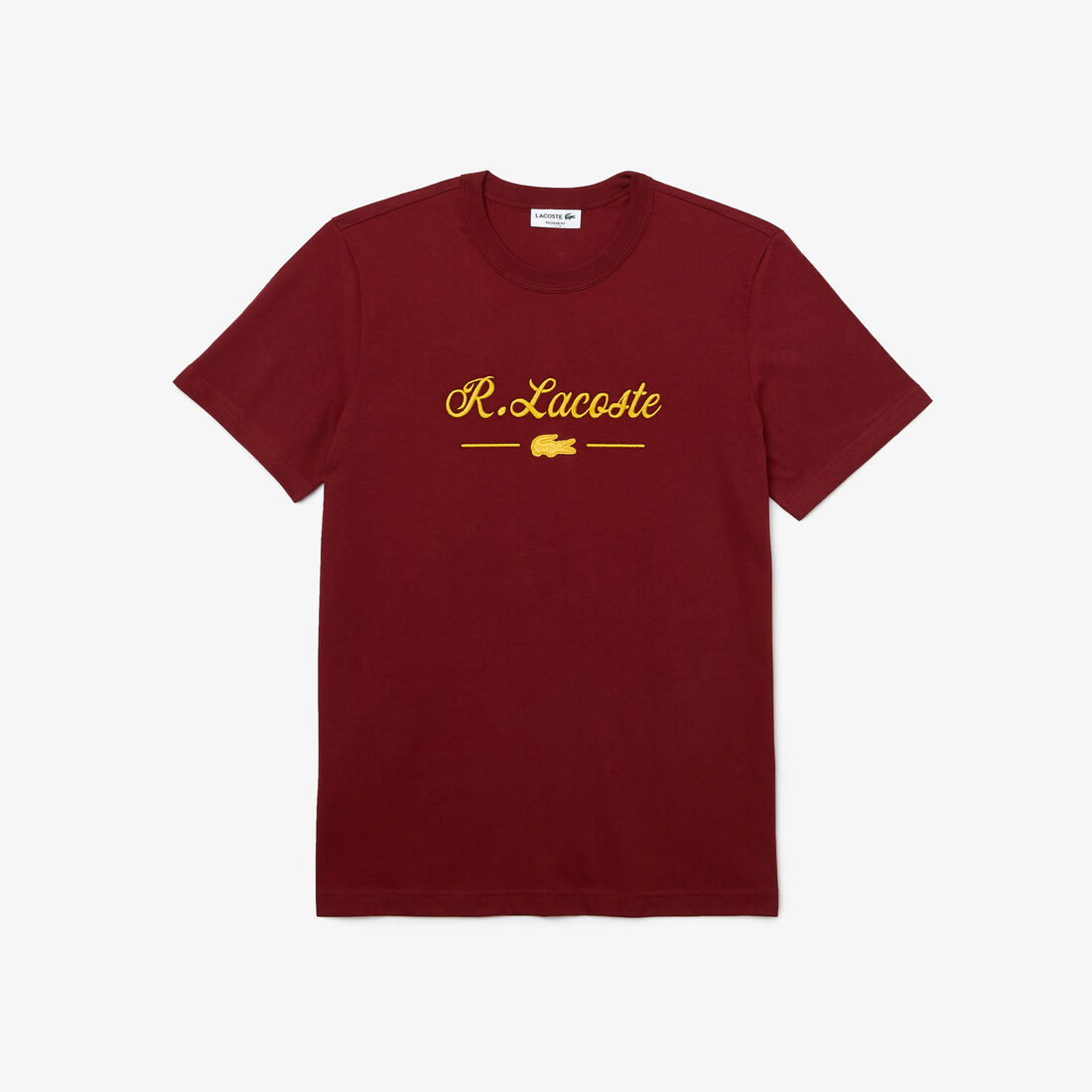 Men's Crew Neck Signature Embroidery Cotton T-shirt Men's Crew Neck Signature Embroidery Cotton T-shirt