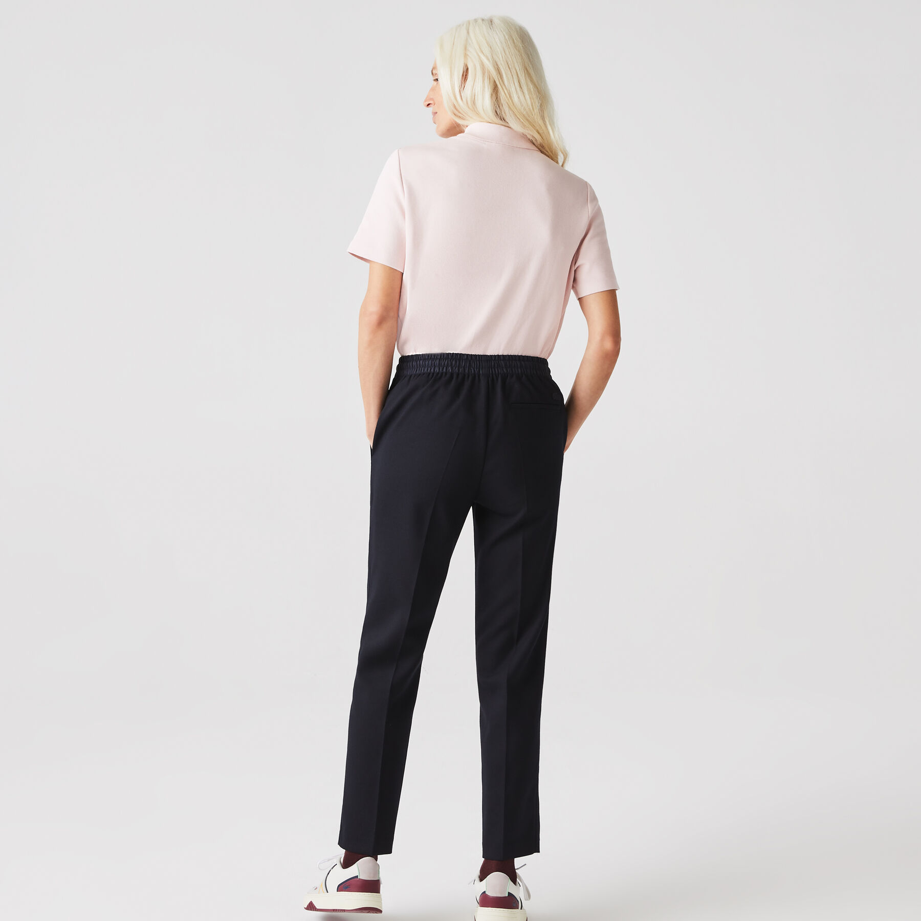 Women's Wool Blend Lightweight City Athletic Pants lacoste women s wool blend lightweight city athletic pants