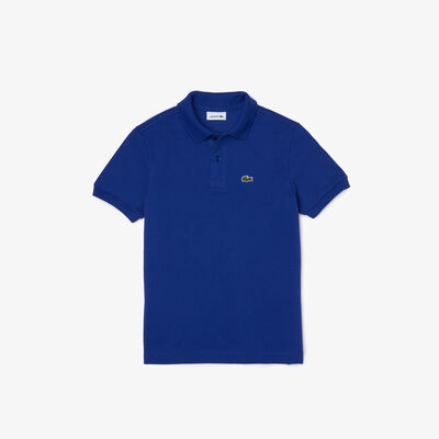 Heritage Kids’ Lacoste Lettered Cotton Piqué Polo Shirt