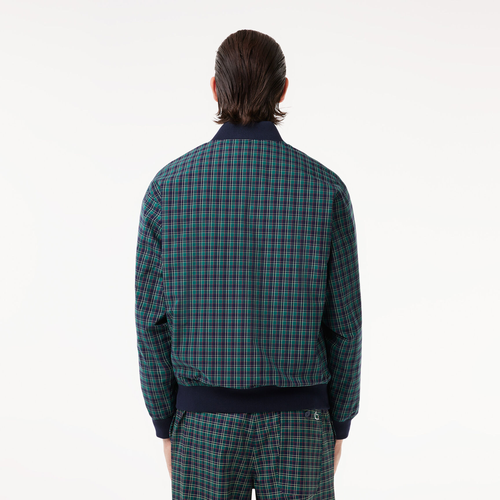 Checked Showerproof Harrington Jacket