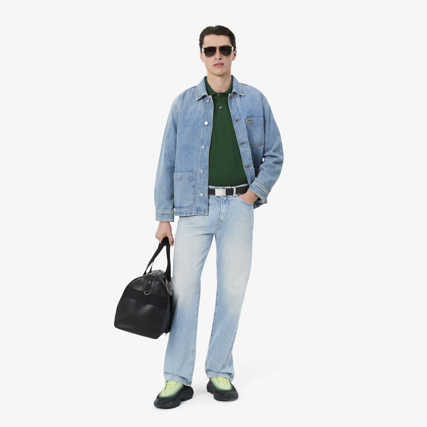 Smooth Leather Belt and 2 Buckle Gift Set