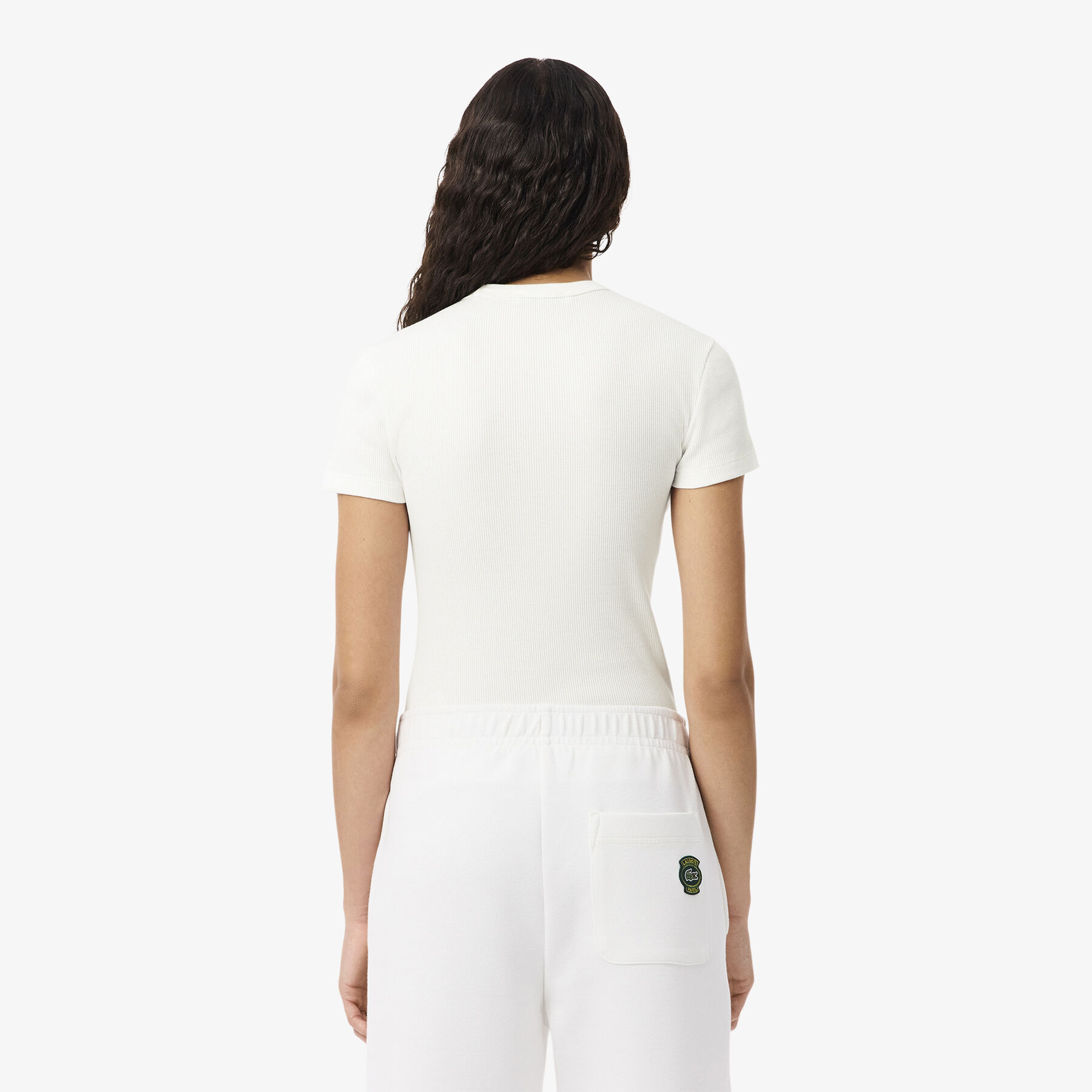 Slim Fit Ribbed Cotton T-shirt