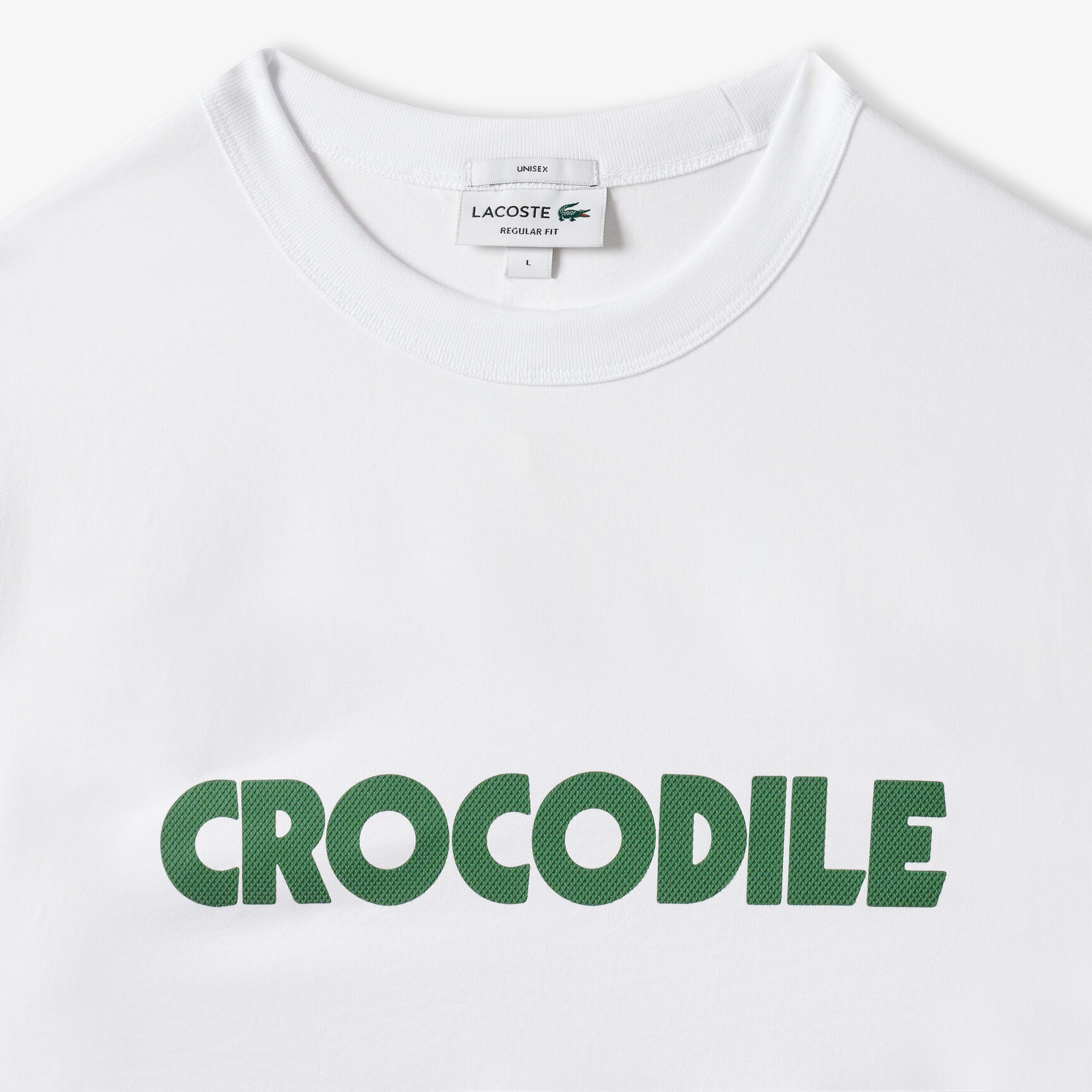 Pique Effect Slogan Cotton Jersey T-shirt Pique Effect Slogan Cotton Jersey T-shirt