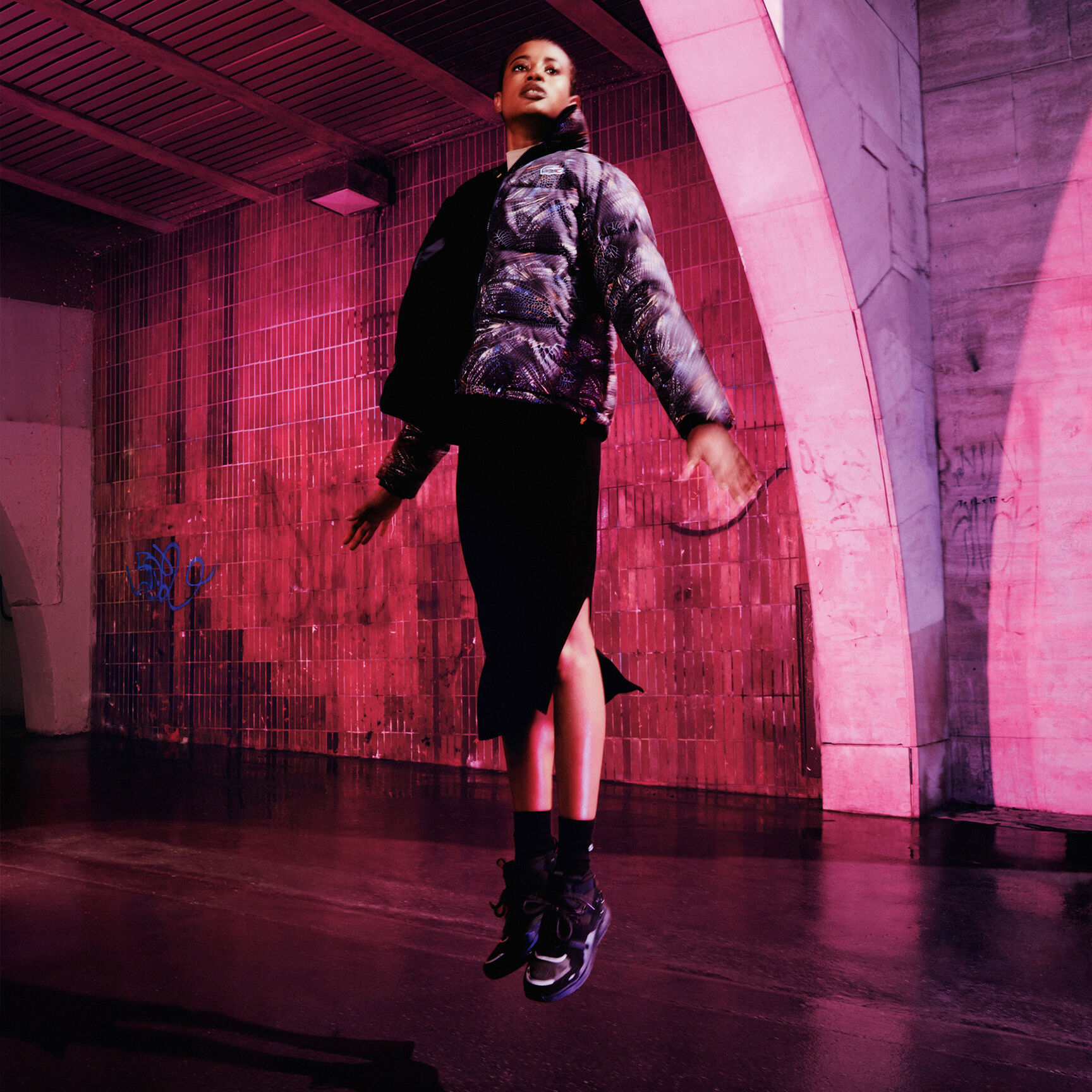 Women’s Lacoste x National Geographic Print Quilted Jacket Women’s Lacoste x National Geographic Print Quilted Jacket