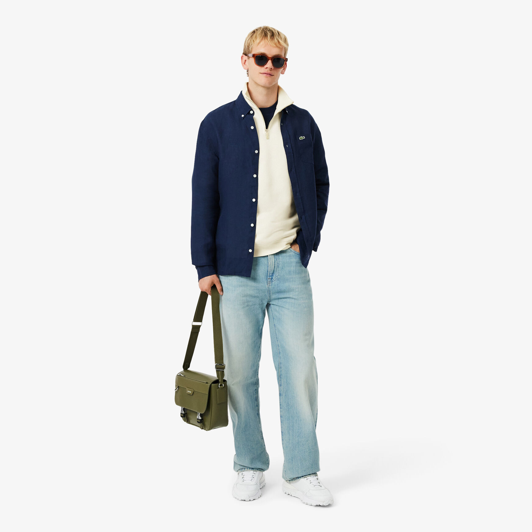 Heavy Fleece Zipper Neck Sweatshirt