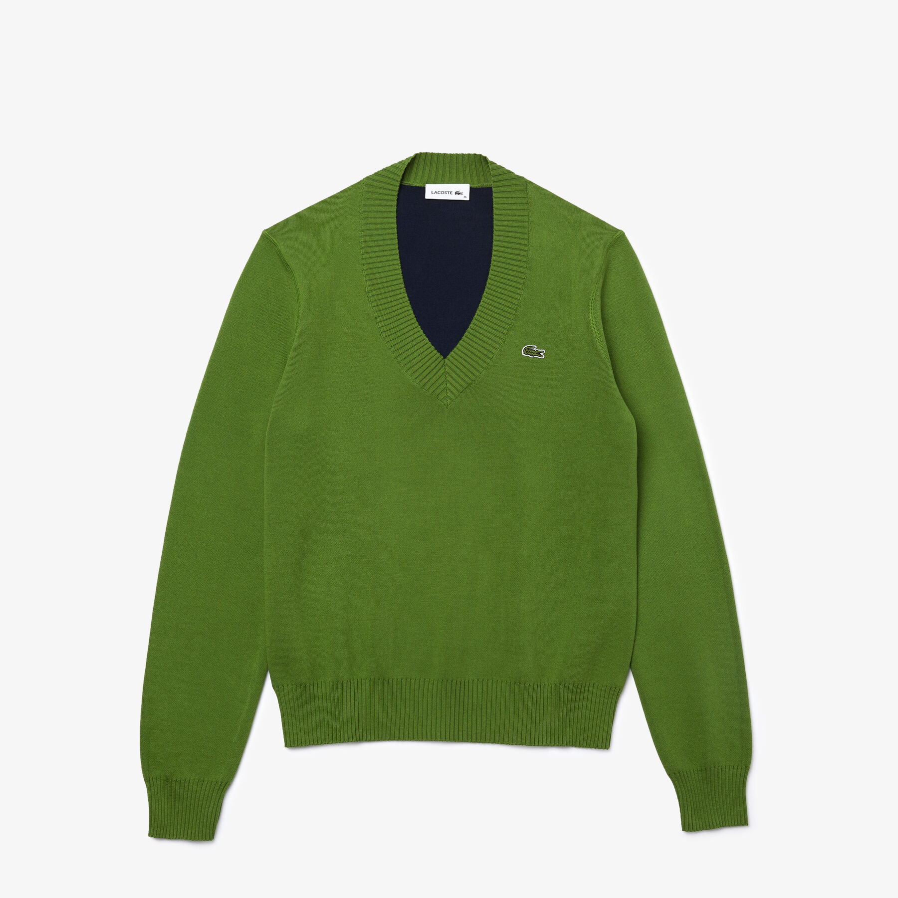 Women's V-neck Organic Cotton Sweater lacoste women s v neck organic cotton sweater