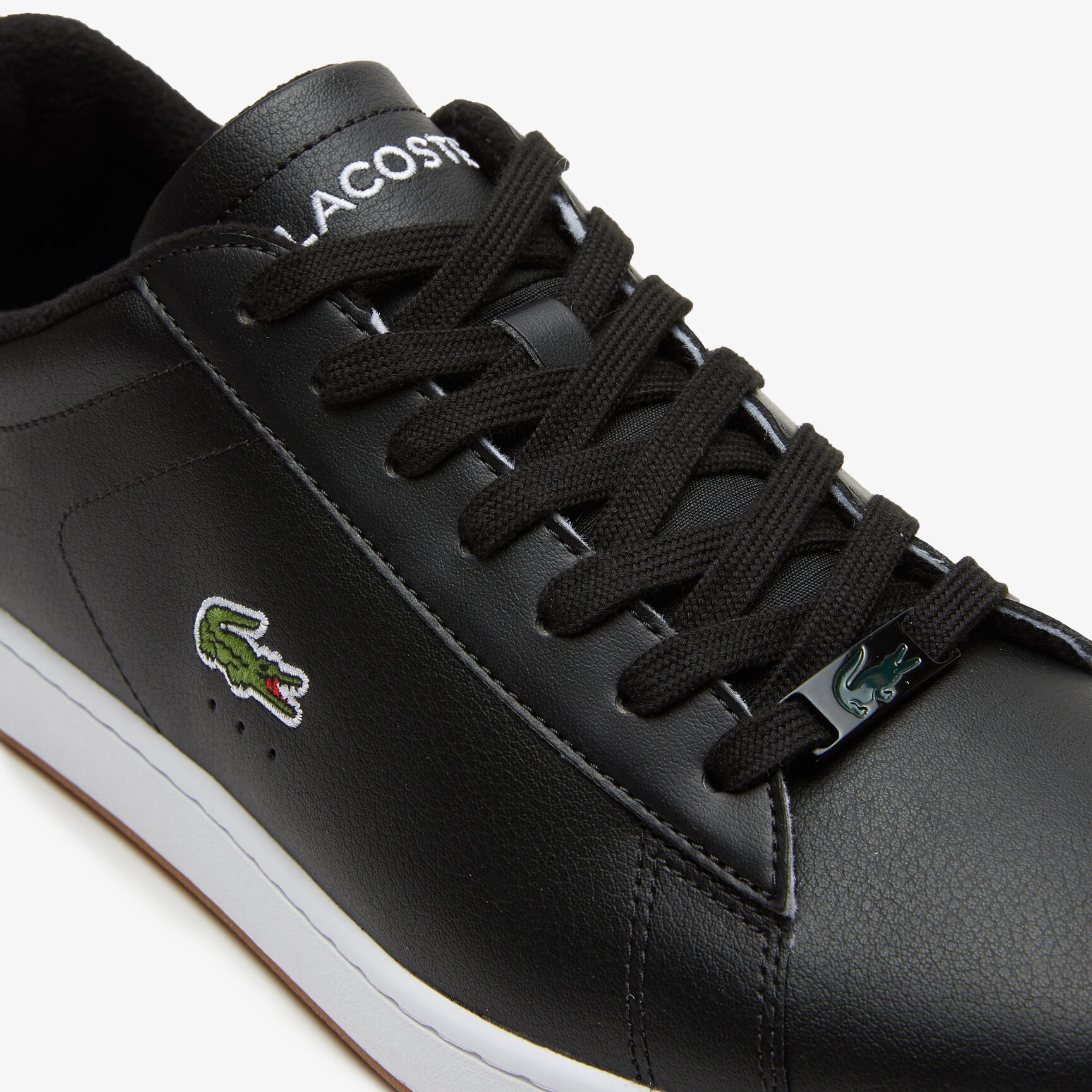 Men's Lacoste Carnaby Leather Color Contrast Sneakers Men's Lacoste Carnaby Leather Color Contrast Sneakers