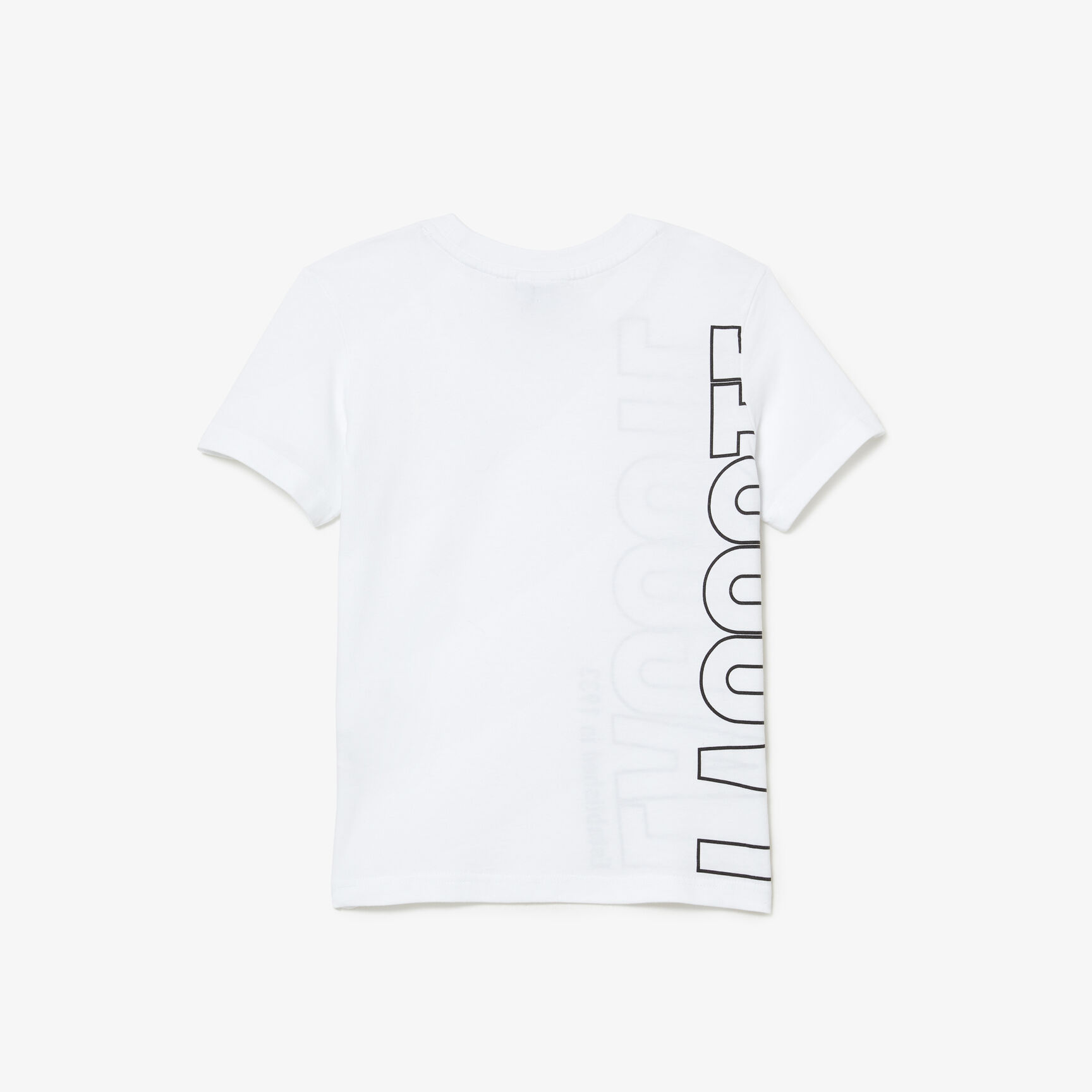 تيشيرت لاكوست قطن جيرسيه بطبعة كبيرة لشعار الماركة للأطفال تيشيرت لاكوست قطن جيرسيه بطبعة كبيرة لشعار الماركة للأطفال