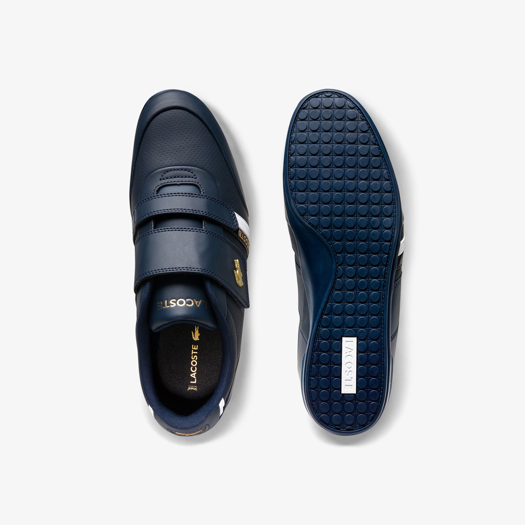 Buy Men s Misano Strap Leather and Synthetic Sneakers Lacoste EG