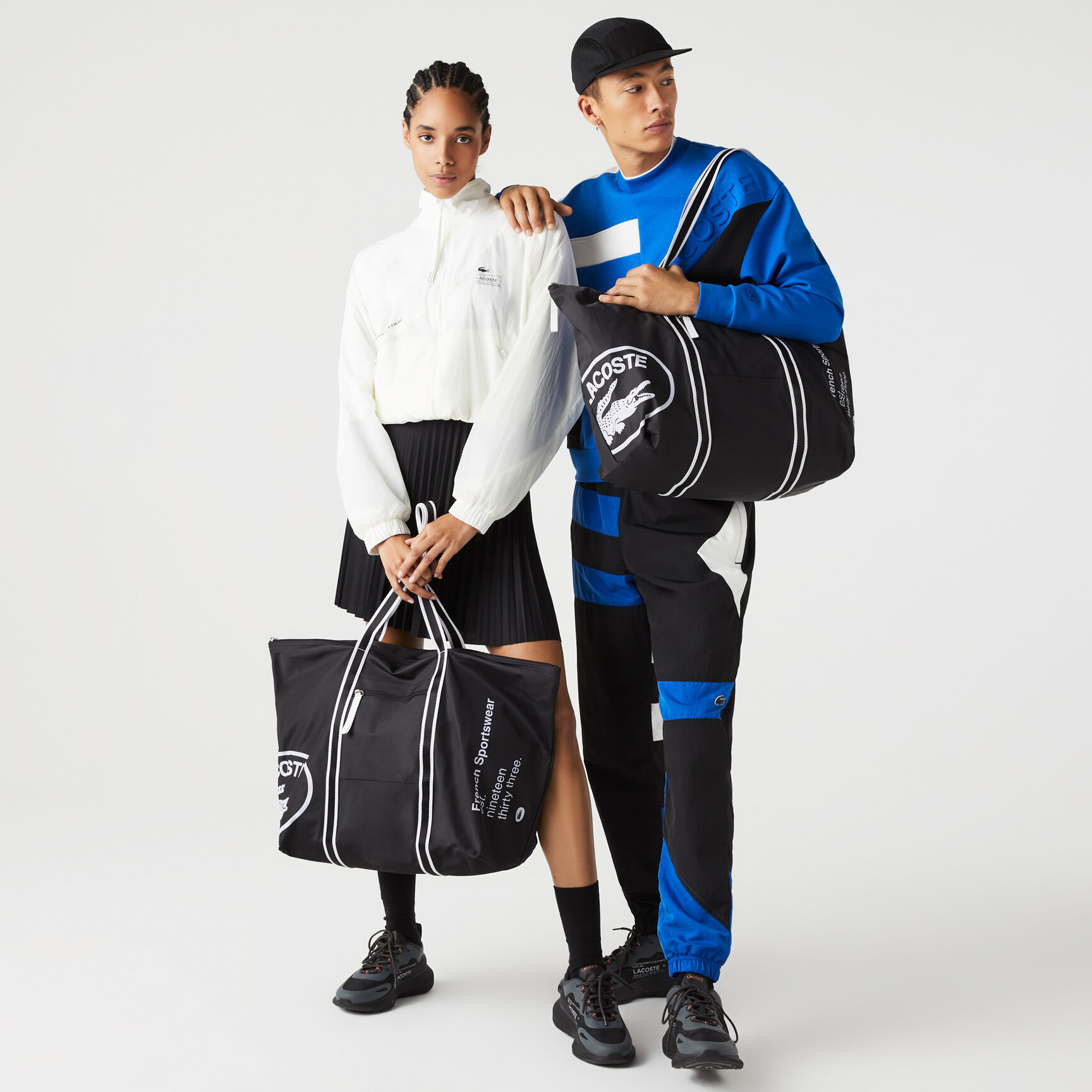 Unisex Contrast Print Collapsible Weekend Bag Unisex Contrast Print Collapsible Weekend Bag