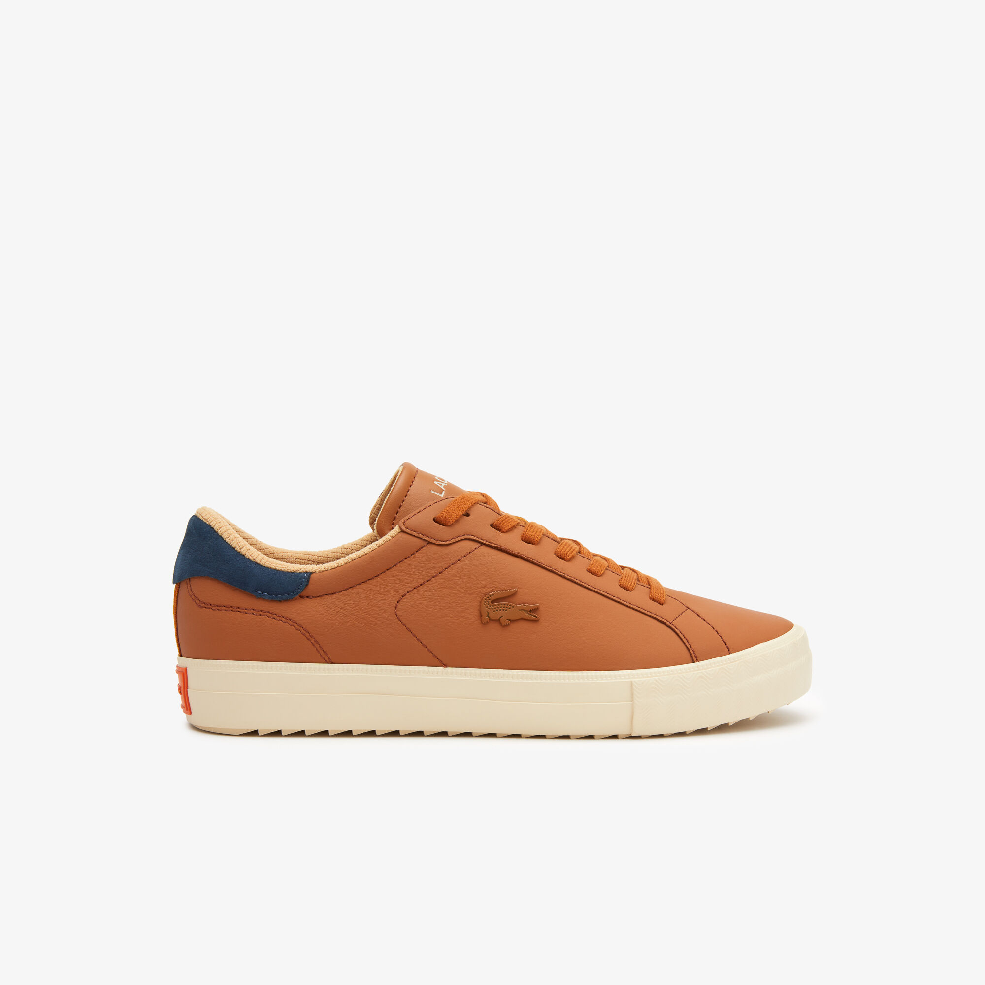Lacoste brown leather outlet