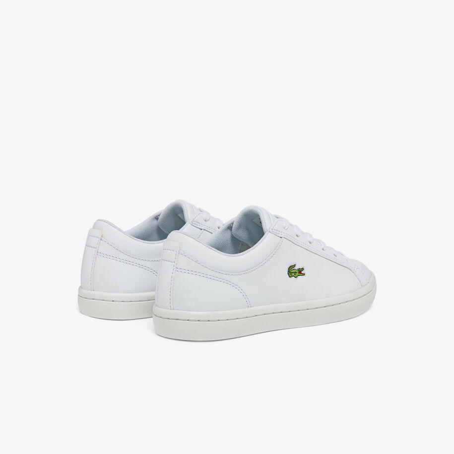 women's straightset leather trainers with golden croc