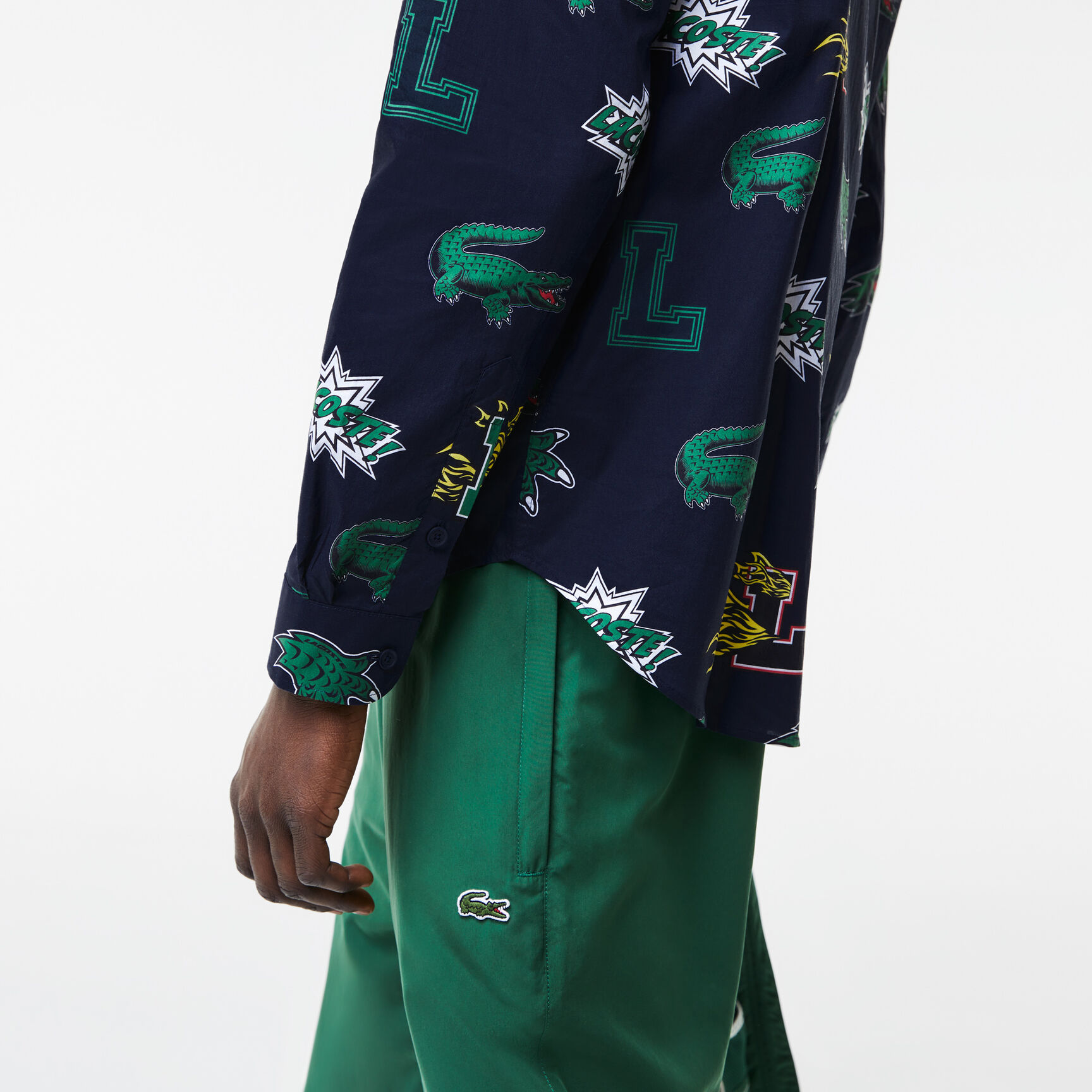 Men's Lacoste Holiday Regular Fit Crocodile Print Shirt Men's Lacoste Holiday Regular Fit Crocodile Print Shirt