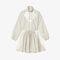 lacoste long sleeved colourblock dress