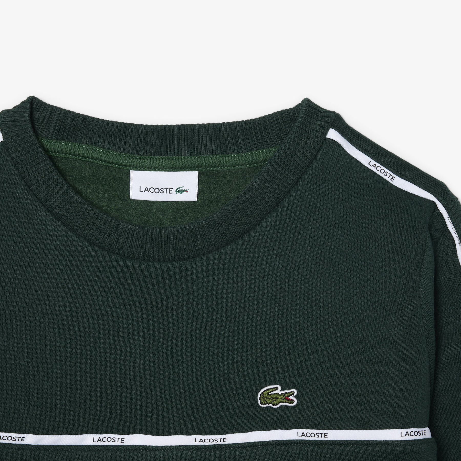 Logo Stripe Fleece Sweatshirt lacoste logo stripe fleece sweatshirt