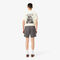lacoste relaxed fit printed cotton blend shorts