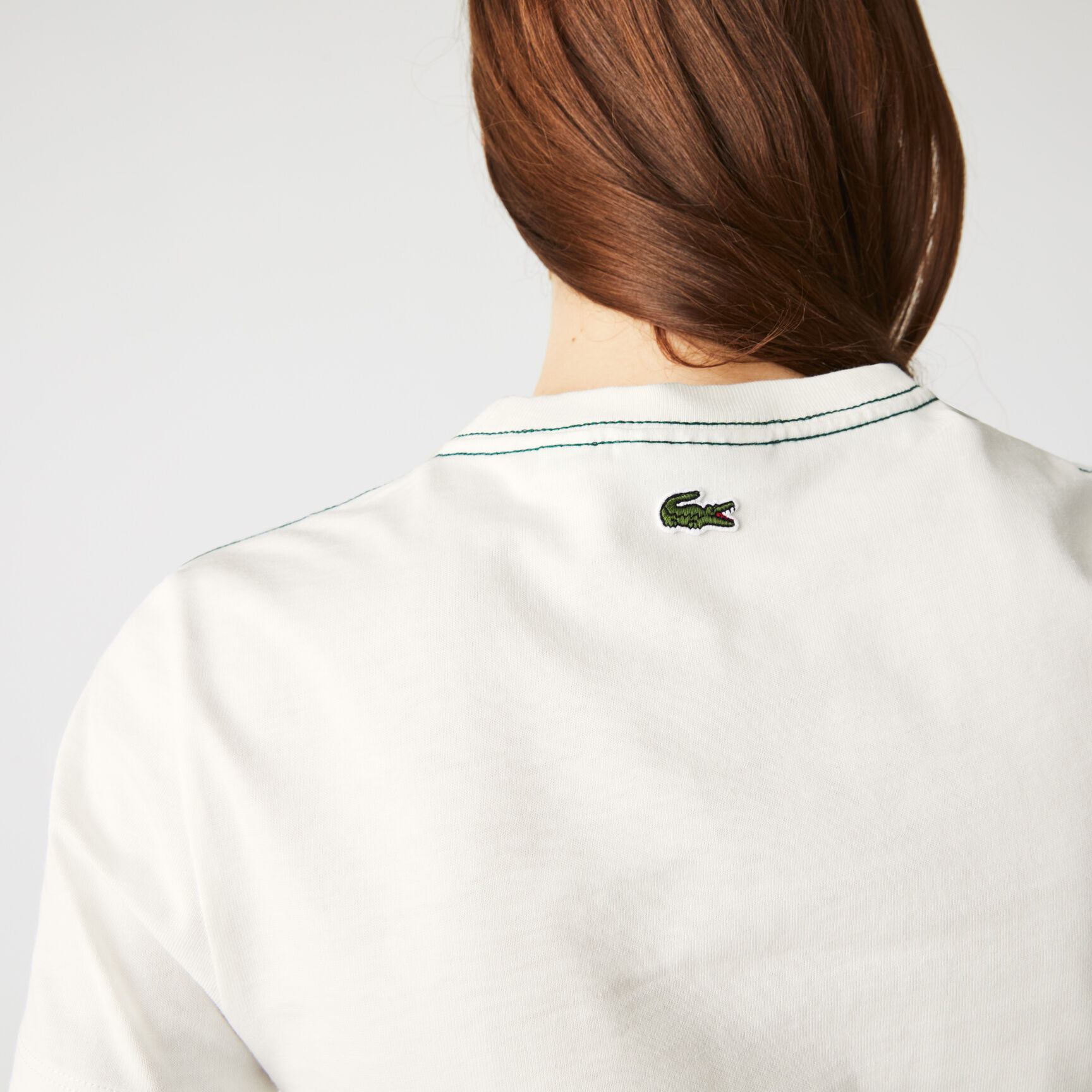 Women's Crew Neck Embroidered Lettering Cotton T-shirt Women's Crew Neck Embroidered Lettering Cotton T-shirt