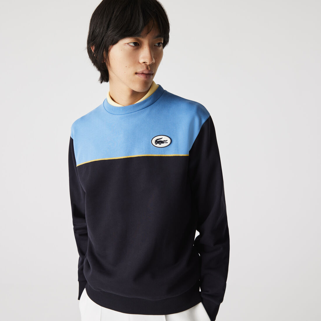 Men’s Heritage Badge Colorblock Cotton Fleece Sweatshirt