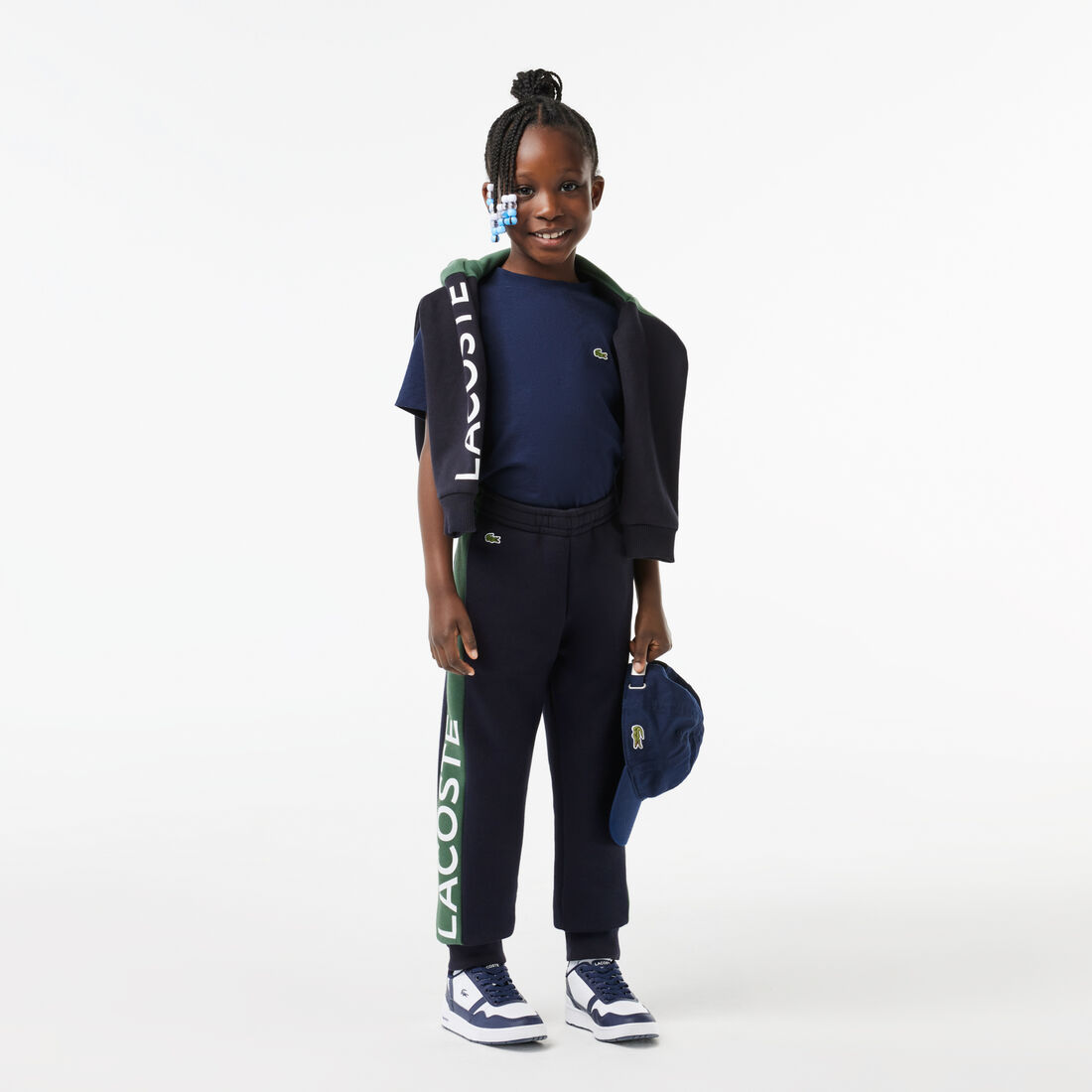 Kids' Lacoste Organic Cotton and Recycled Polyester Track Pants Kids' Lacoste Organic Cotton and Recycled Polyester Track Pants
