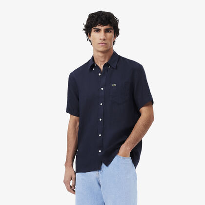Short Sleeved Linen Shirt
