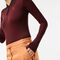 women s lacoste zip collar bodysuit