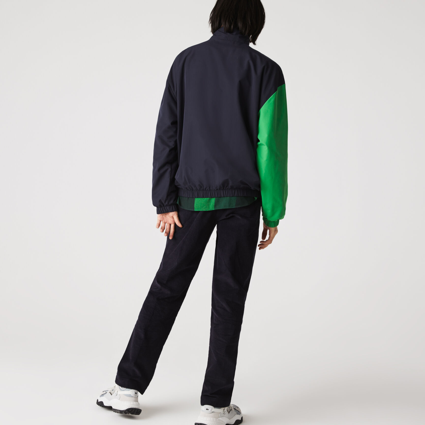 Men&rsquo;s Lightweight Water-Resistant Colorblock Zip Jacket