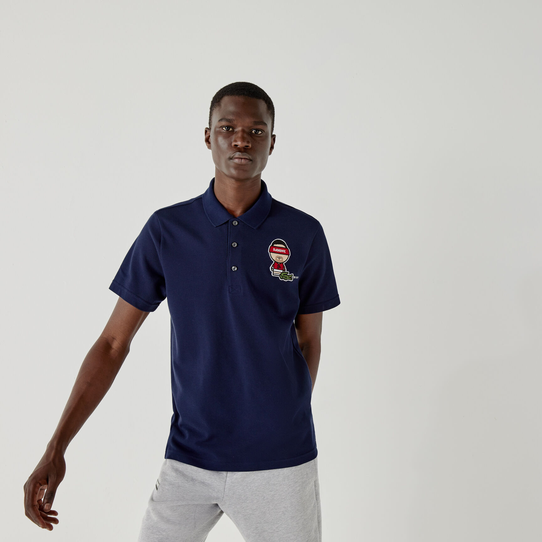 Men's Lacoste SPORT Collab Youssef SY Cotton Piqué Polo Shirt Men's Lacoste SPORT Collab Youssef SY Cotton Piqué Polo Shirt