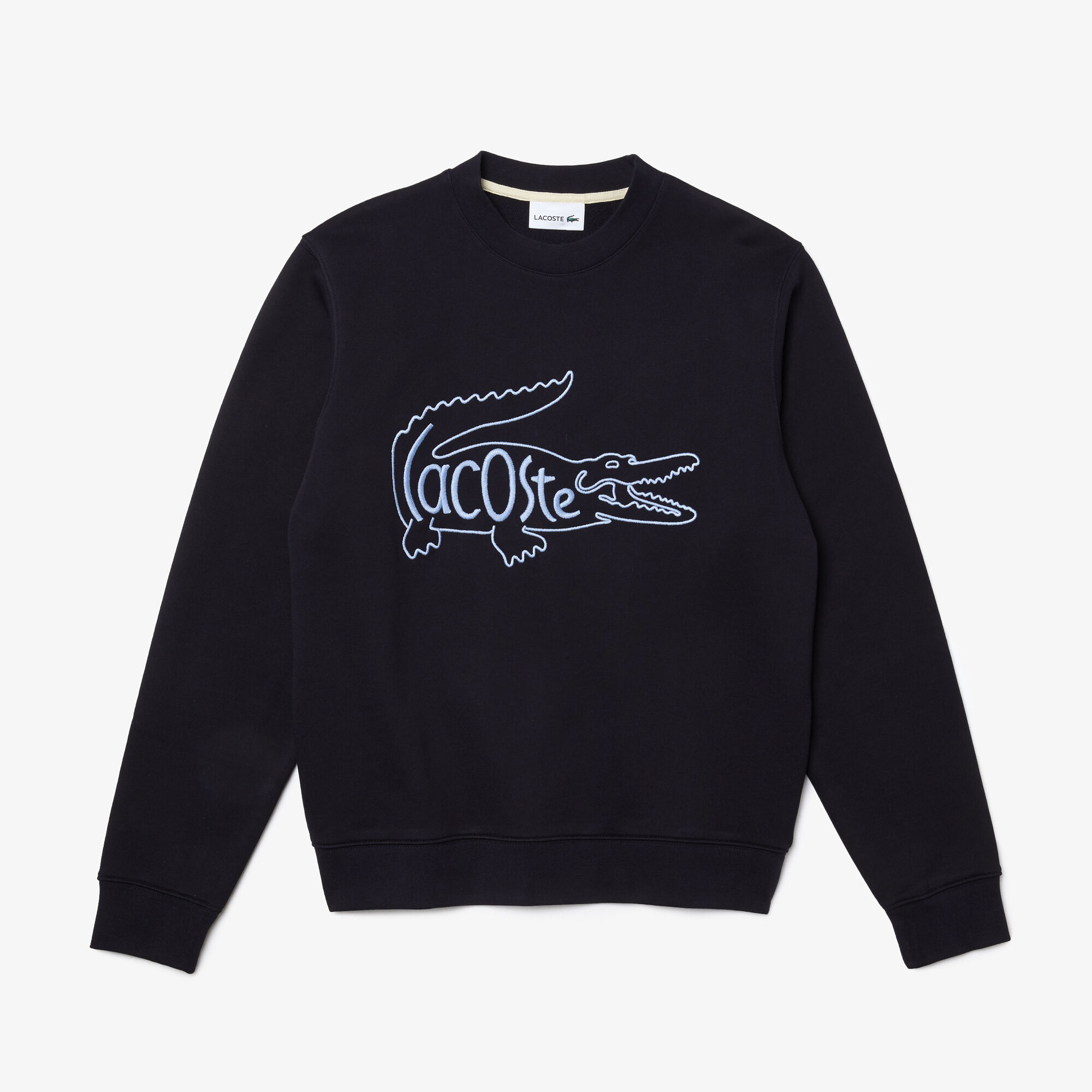 Men’s Crew Neck Embroidered Crocodile Cotton Fleece Sweatshirt Men’s Crew Neck Embroidered Crocodile Cotton Fleece Sweatshirt