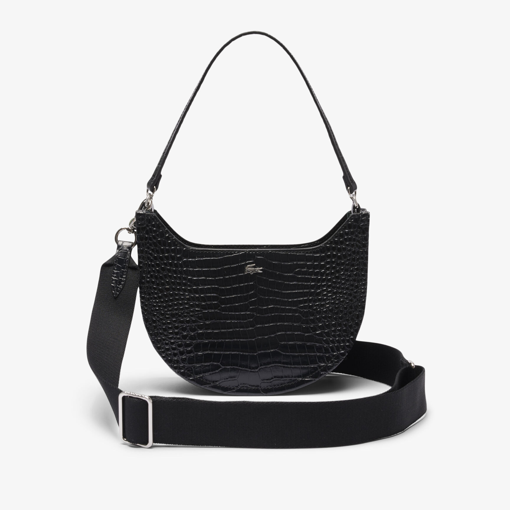 حقيبة شانتاكو صغيرة من الجلد المنقوش على شكل نصف قمر حقيبة شانتاكو صغيرة من الجلد المنقوش على شكل نصف قمر