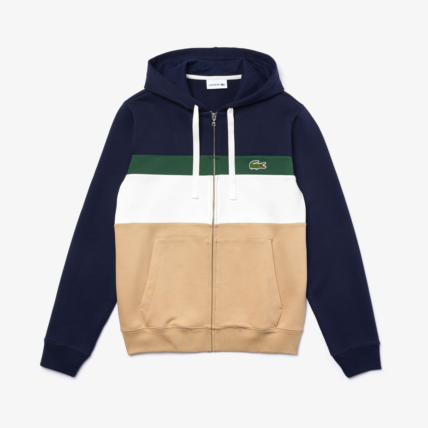 Men's Colourblock Fleece Zippered Hooded Sweatshirt Men's Colourblock Fleece Zippered Hooded Sweatshirt