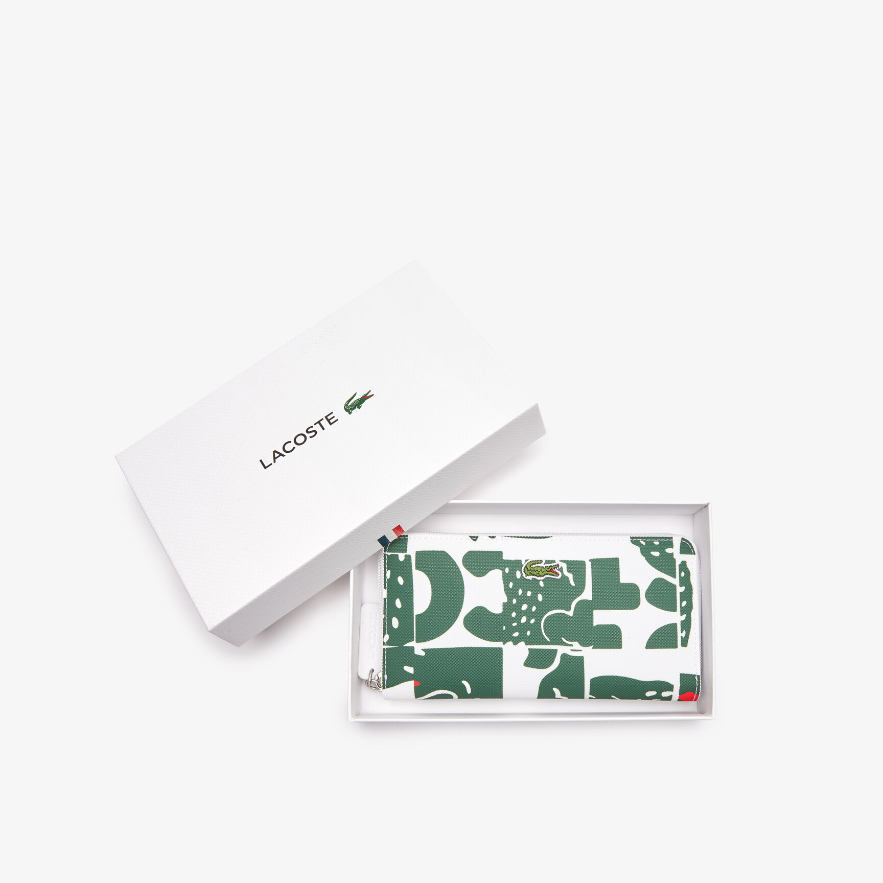 Women's L.12.12 Graphic Petit Piqu&eacute; Large Wallet