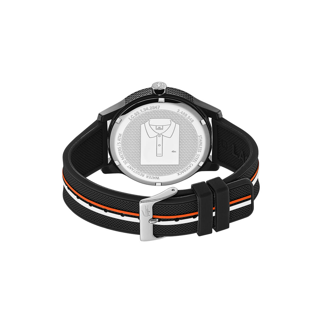 Lacoste Lacoste.12.12 Mens Black Dial Watch Lacoste Lacoste.12.12 Mens Black Dial Watch