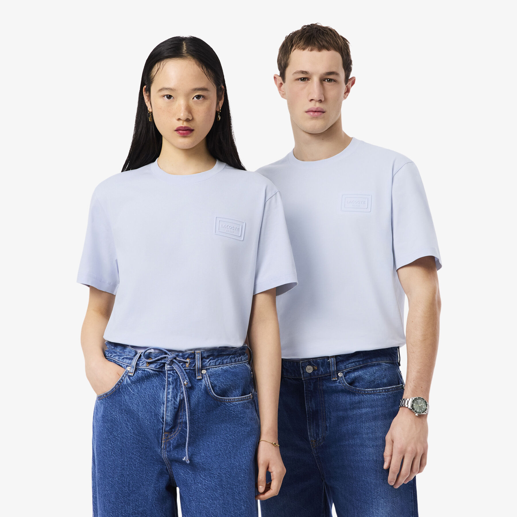 Embossed Branding Cotton T-shirt